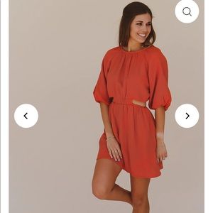 Short Sleeve Cutout Dress